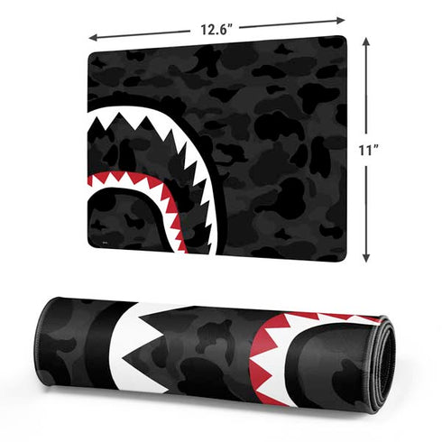 Shark Teeth Grey Street Camo Gaming Mouse Pad